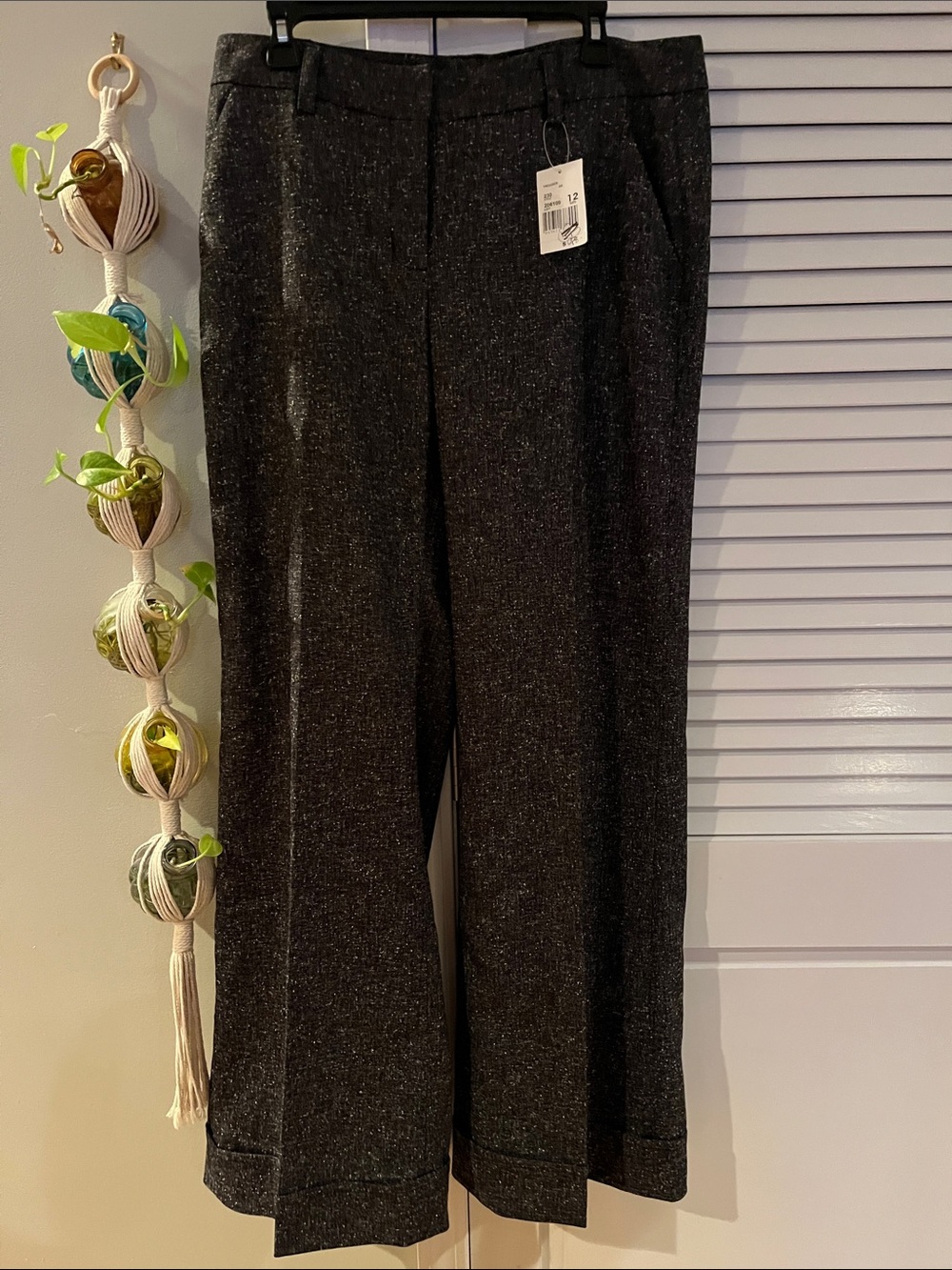 CAbi Black Wide Leg Trousers Size 12